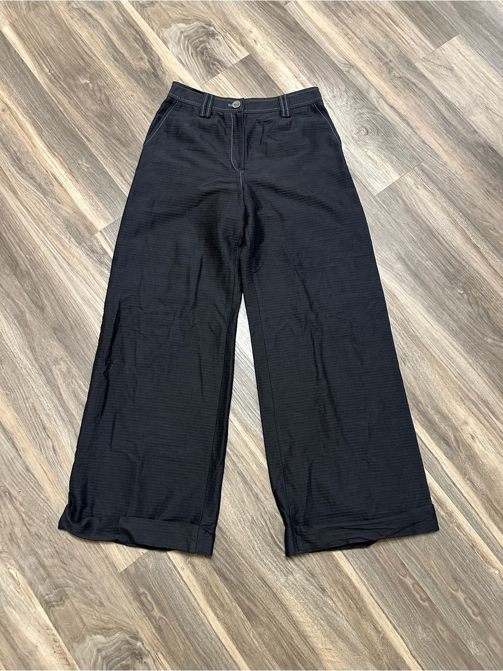Anett Rostel Black Trouser Pants